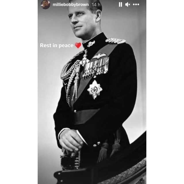 Mille Bobby Brown bouleversée par la mort du Prince Philip sur Instagram !